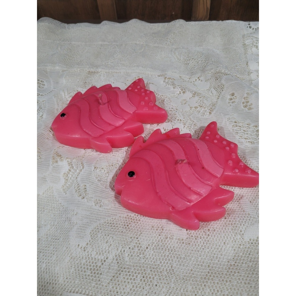 Fabulous Floating Candles Set of 2 Pink Fish